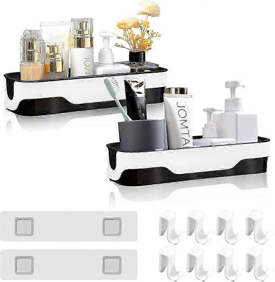 Wall-mounted shower shelf without drilling-30.7*11*6.5CM, 2 pieces