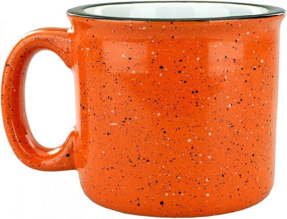 Gift Ceramic Campfire Mug, Single 12oz - orange