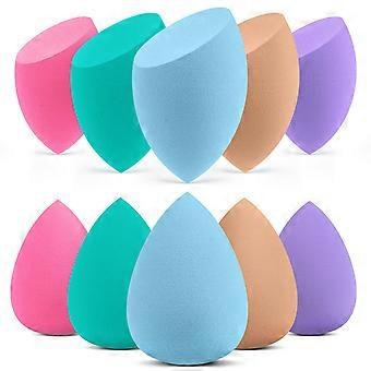 10 Pcs Makeup Sponges Blender Set Applicator Puff (Multicolor 1)