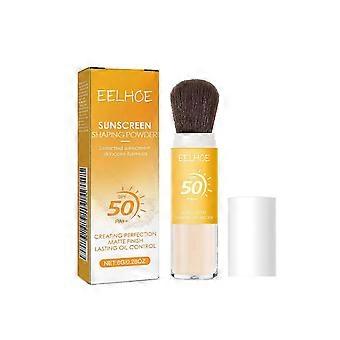Sonnenschutz-Formpuder, LSF 50, Sonnenschutzpuder für Gesicht und Kopfhaut, langanhaltend, leicht, atmungsaktiv, Ölkontrolle, natürliches, mattes Finish