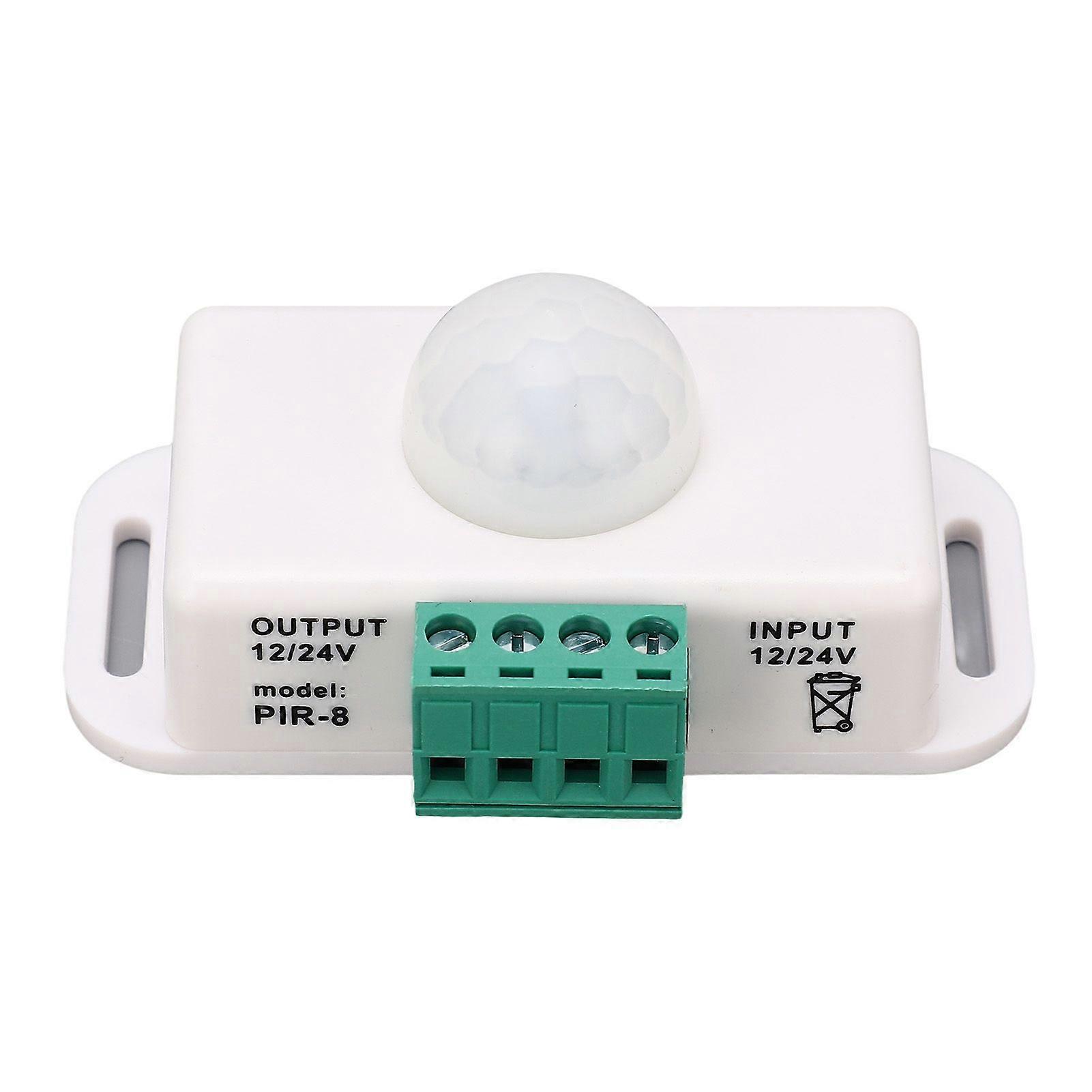 Body Sensing Switch Delay Time Adjustable Infrared Motion Sensing Switch 6A 12?24V White