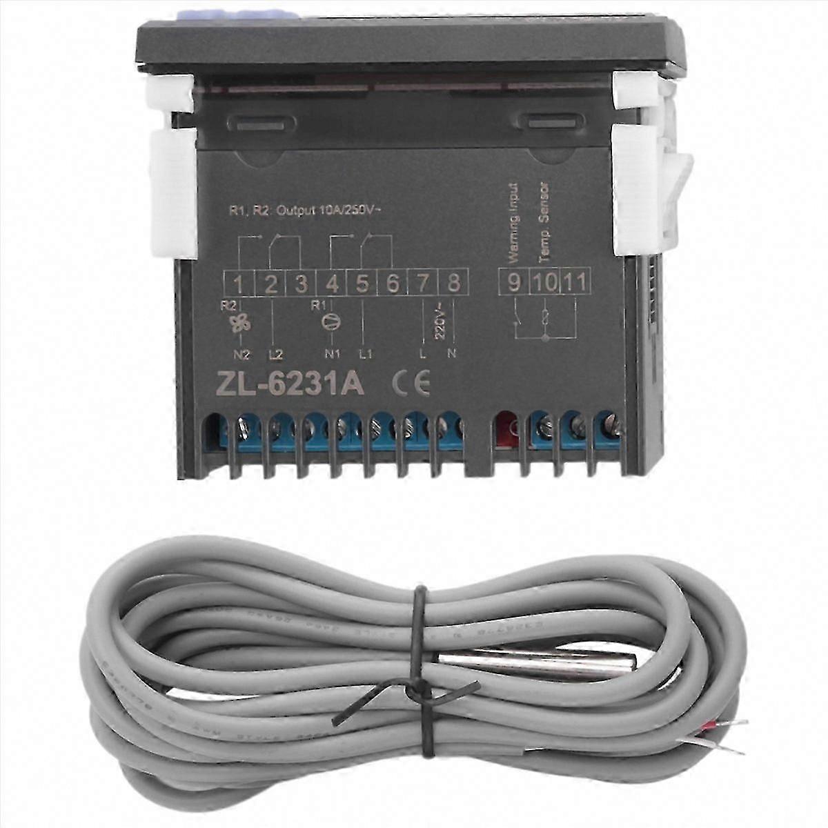 -6231A Incubator Controller Thermostat Multifunctional Timer Replacement for W1209 TM618N