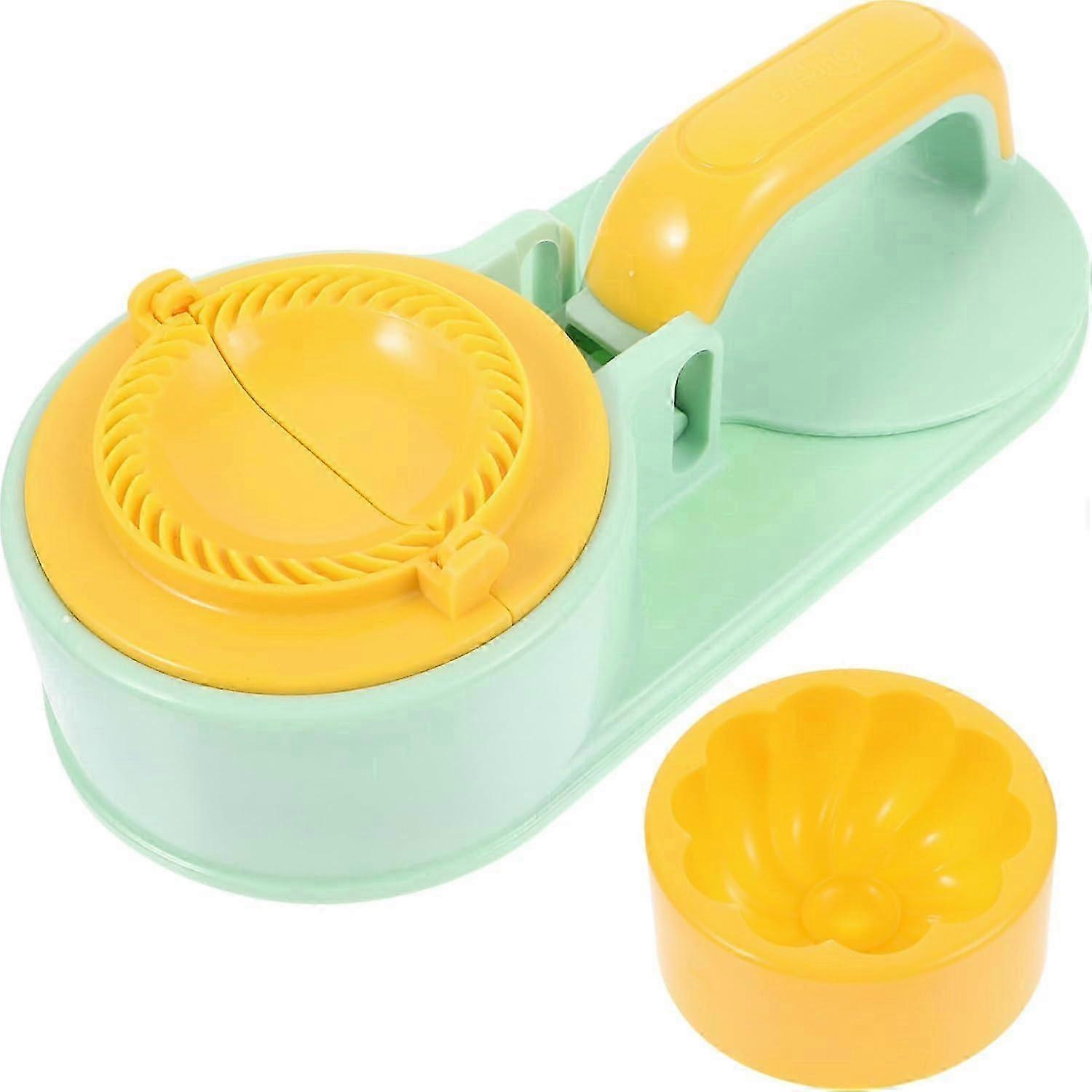1 Set Bun Maker Dumpling Press Mold 2 In1 Dumpling Maker Light Green