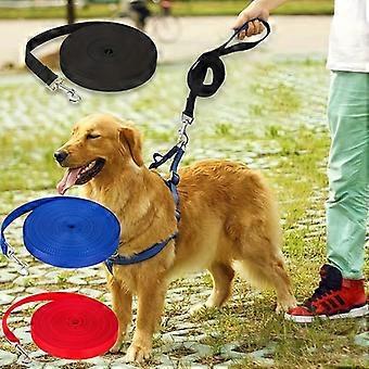 Corda de tração para cães, guia de treinamento para animais de estimação em nylon resistente com fecho de metal para passeios, 1 unidade.