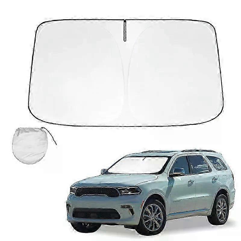 Windshield Sun Shade compatible with Dodge Durango SRT RT Sunshade Sun Visor Protector Foldable Blocks UV Rays Keep Your Car Cooler