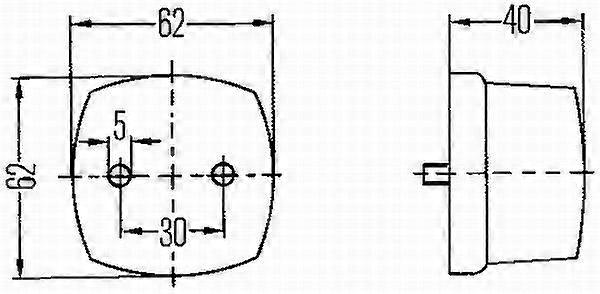 Position Light Black
 Right O/S Left N/S Halogen C5W 12V