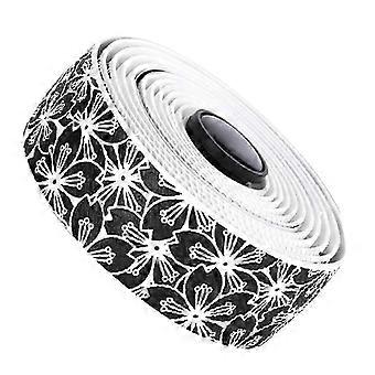 Bicycle Handlebar Tape Road Bike Handlebar Tape Shockproof Shock-Absorbing Wear- Sweat-Absorbent White Black-GHUL