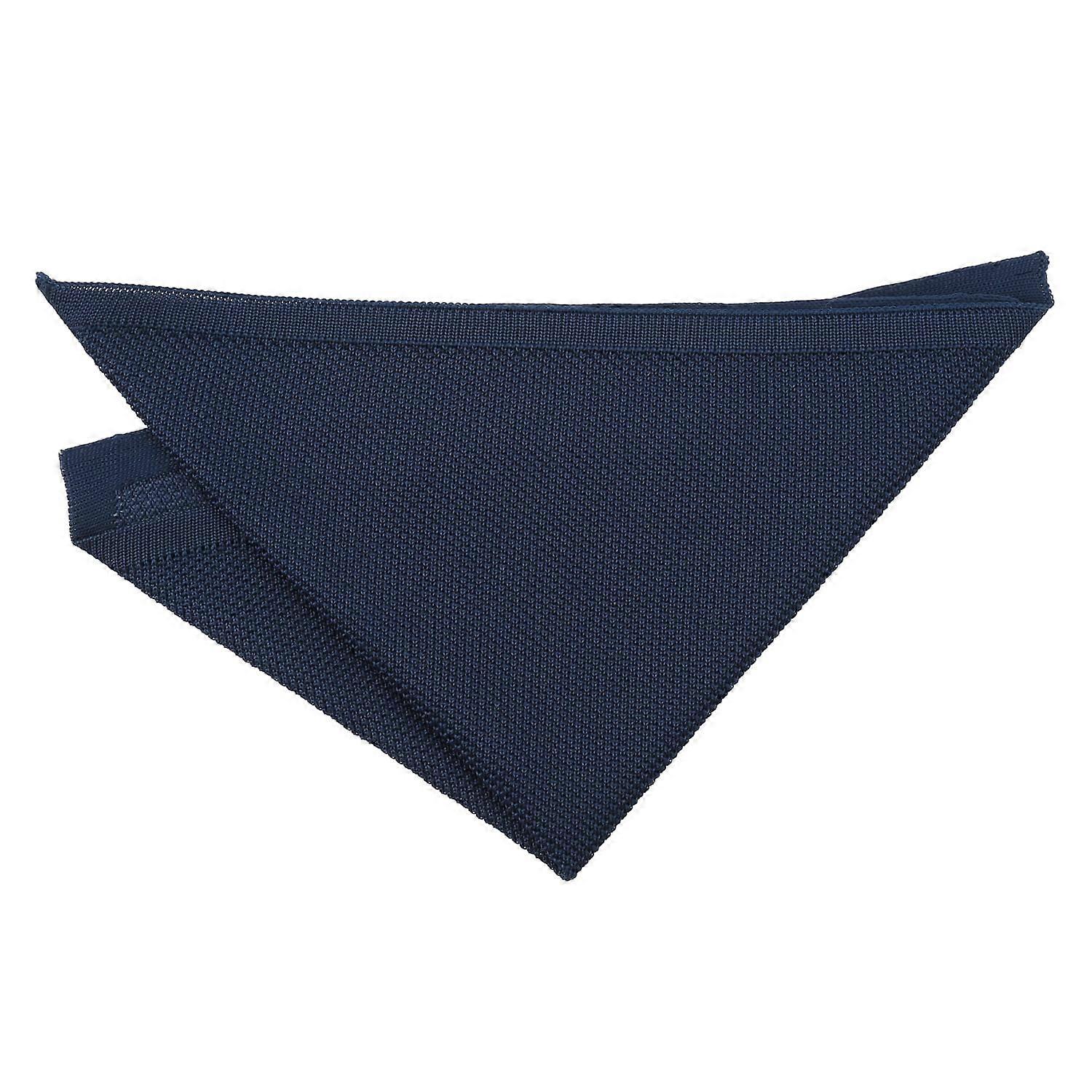 Midnight Blue Knitted Pocket Square