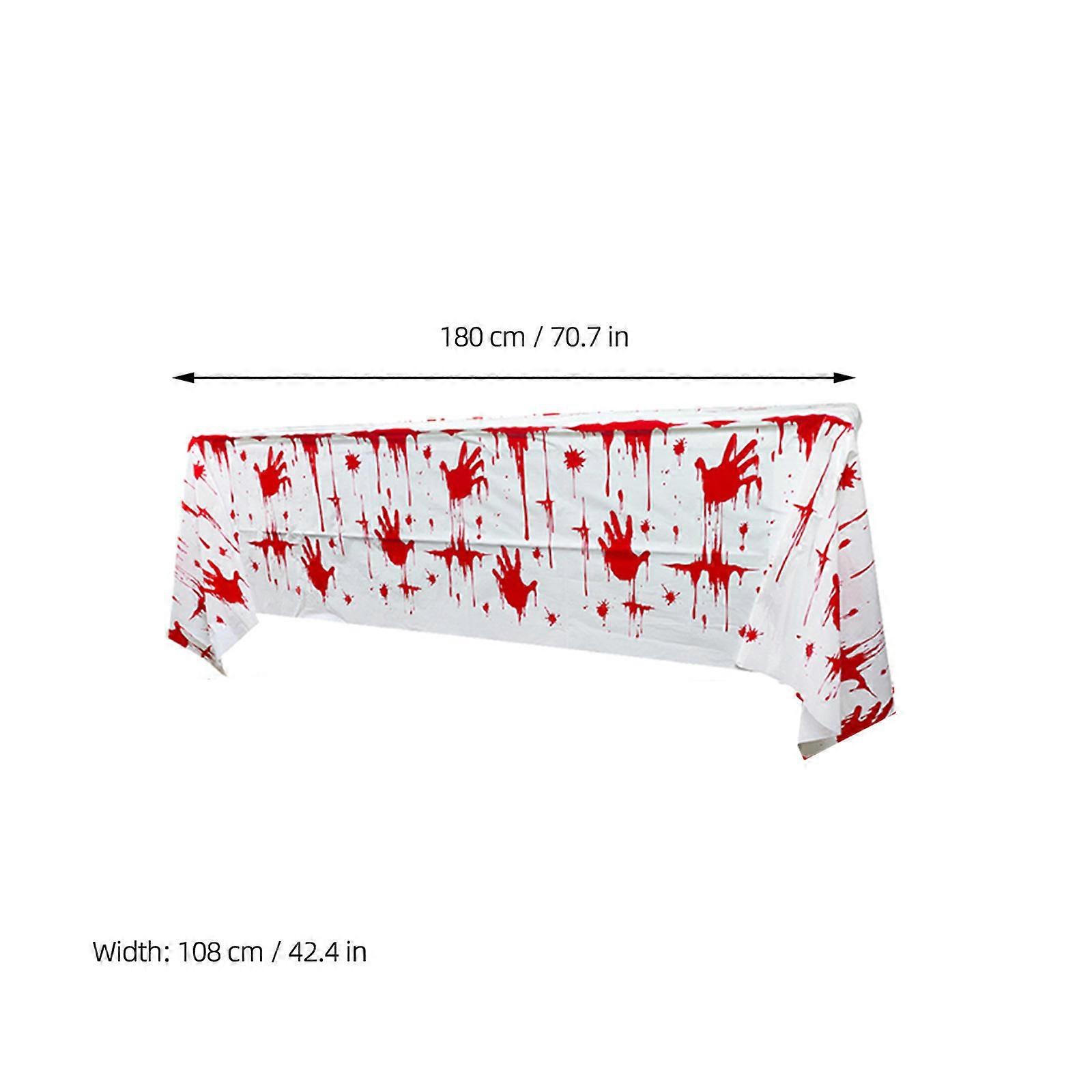 Halloween String Flags PVC Tablecloth Set for Party Decor 3Pcs