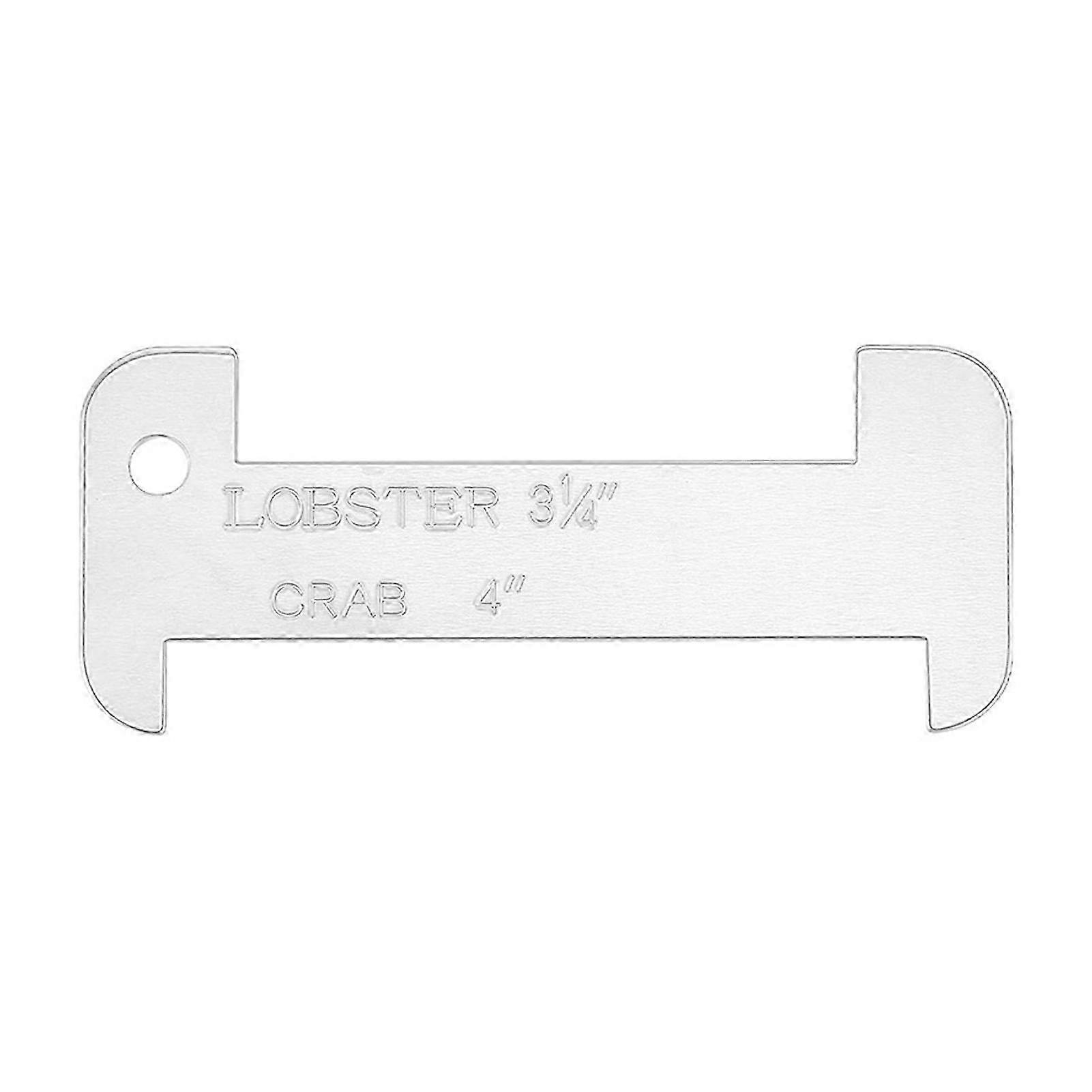 Dual Scale Acrylic Seafood Sizing Ruler