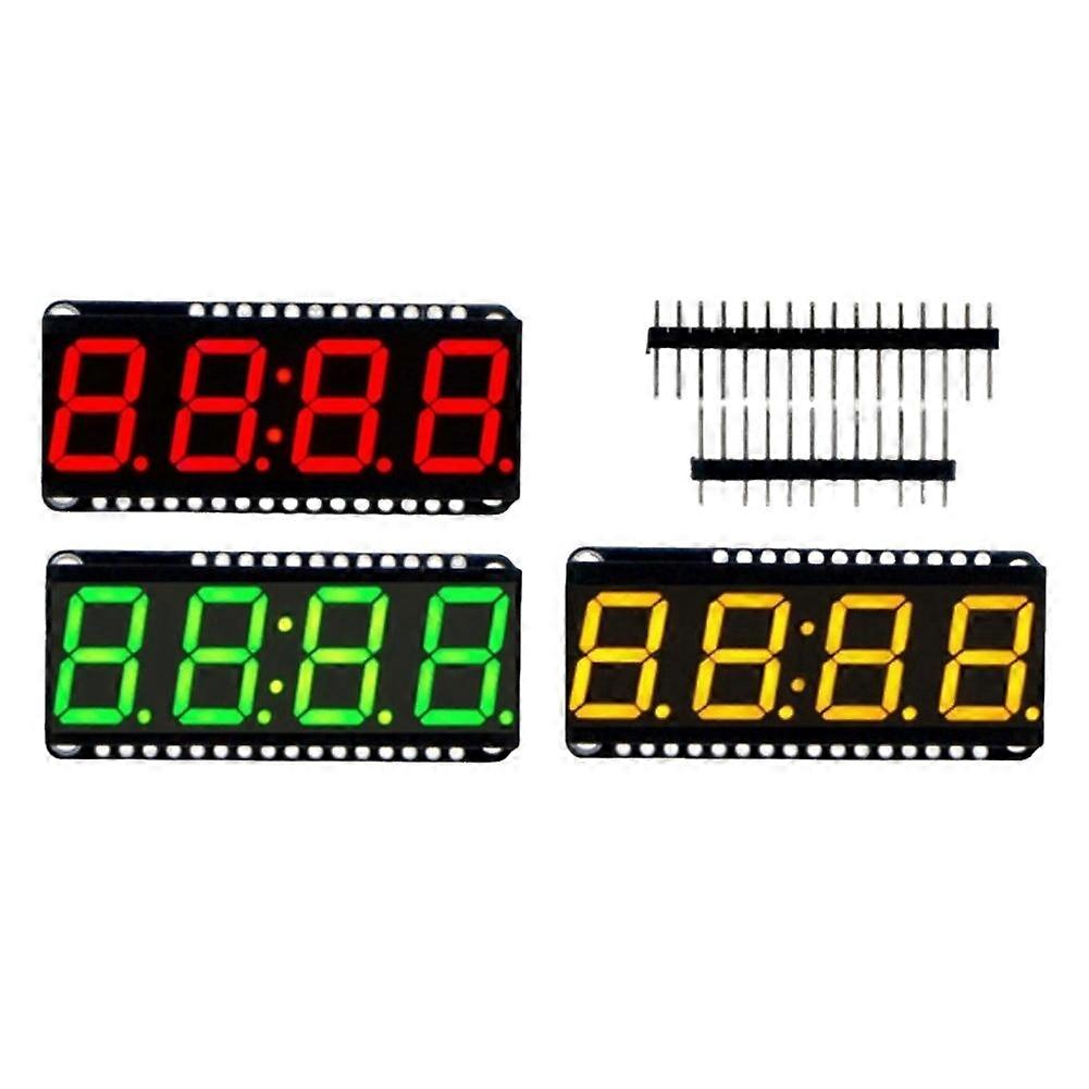 0.56inch 4-Bit 7 Segment LED Display Module with Clock HT16K33 Driver Chip for Digital Clock Countdown Timer A