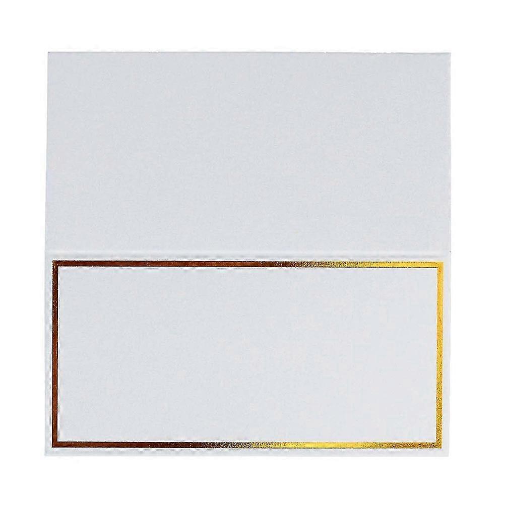 Stereoscopic White Gold Table Cards