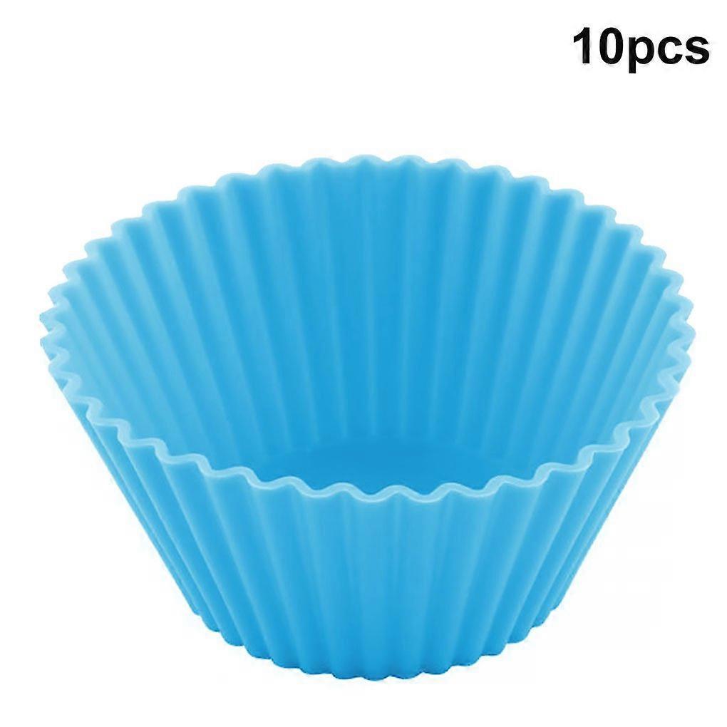 Nonstick Reusable Rainbow Silicone Cake Cups