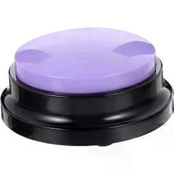 Talking Button for Dogs PET Communication Recordable ABS Purple