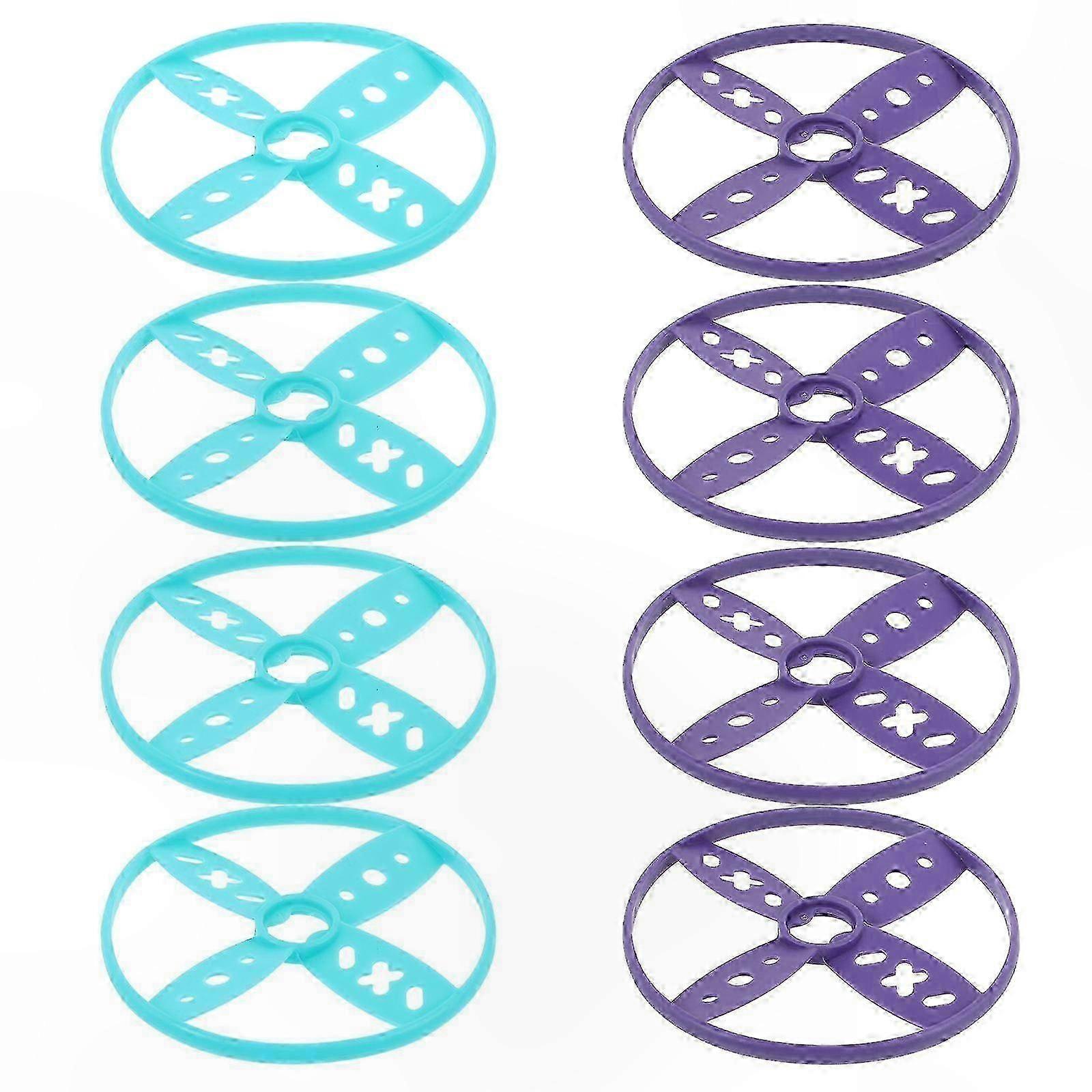 8-Pack Lightweight Flying Discs for Outdoor Play, Durable Plastic Throwing Toys for Interactive Fun