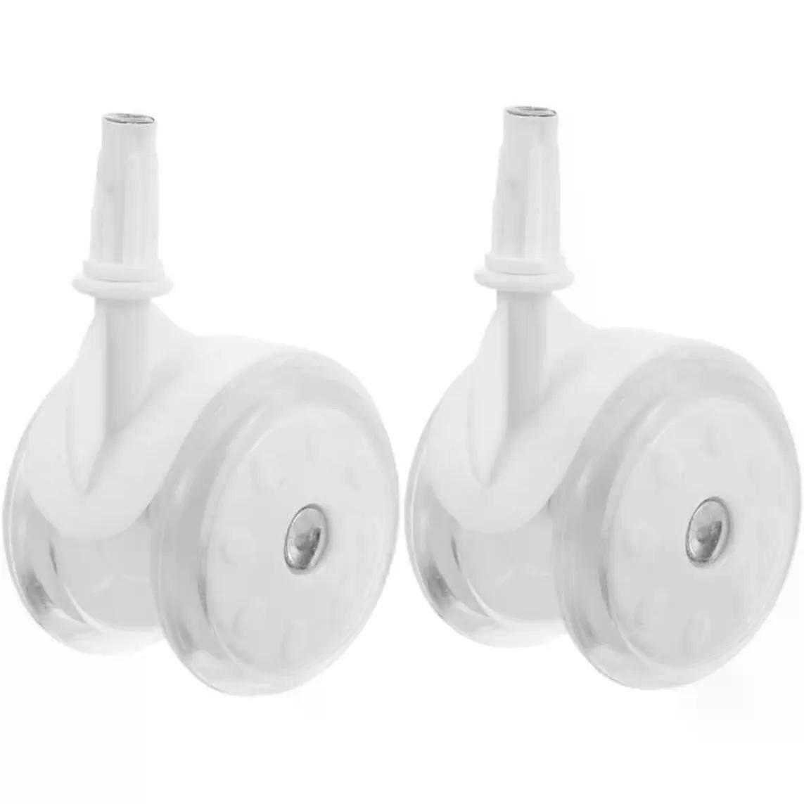 2pcs Replacement Wheels Plastic Rubber for Walkers, Universal