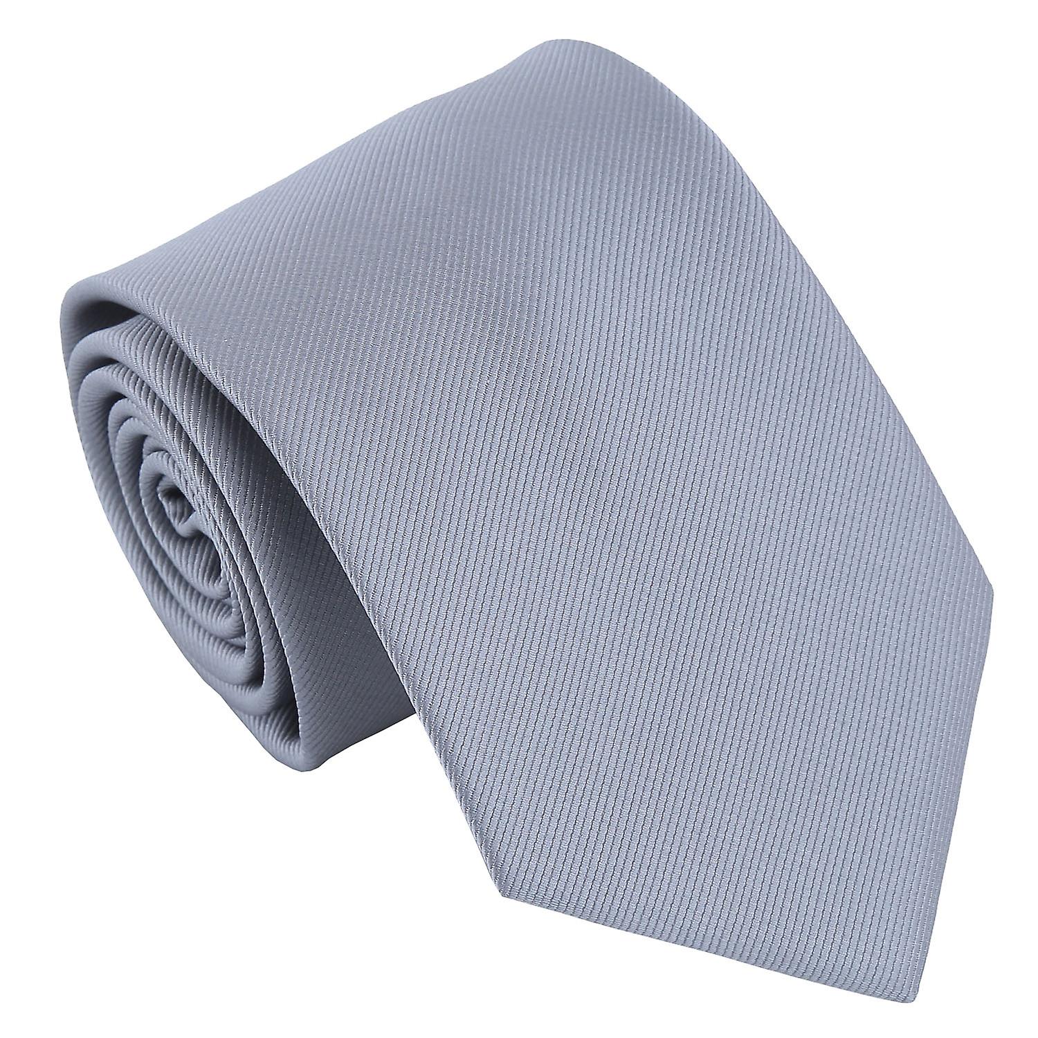 Ultimate Grey Plain Twill Tie