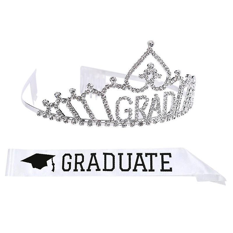 156X9.5cm Assorted Color Party Supply Kits 2pcs In 1 Set Graduation Etiquette Belt And Alloy Crystal