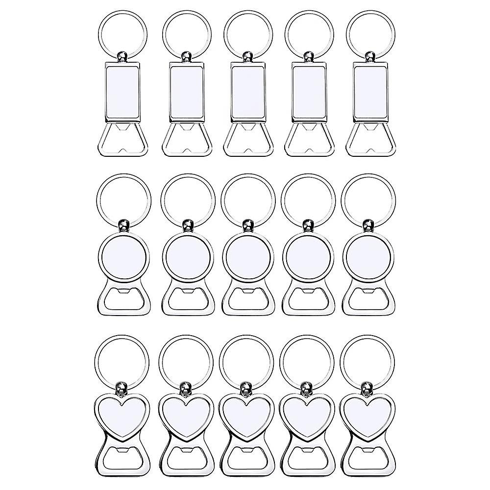 Sublimation Blanks Keychains Metal Bottle Opener Heat Transfer Sublimation Keychains For Sublimatio
