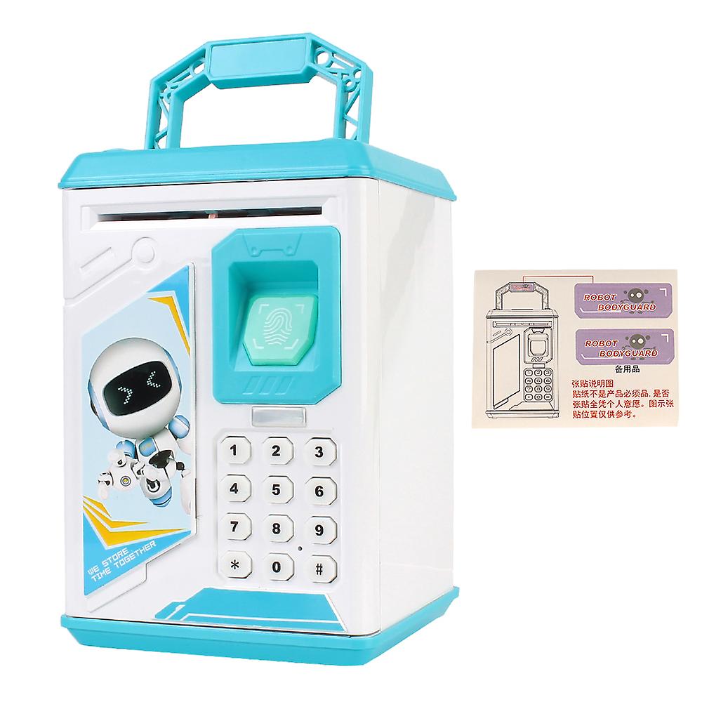 Cash Box salvadanaio elettronico Auto Scroll Paper Banconota Salvadanaio ATM Macchina simulata Regalo di riconoscimento facciale per bambini