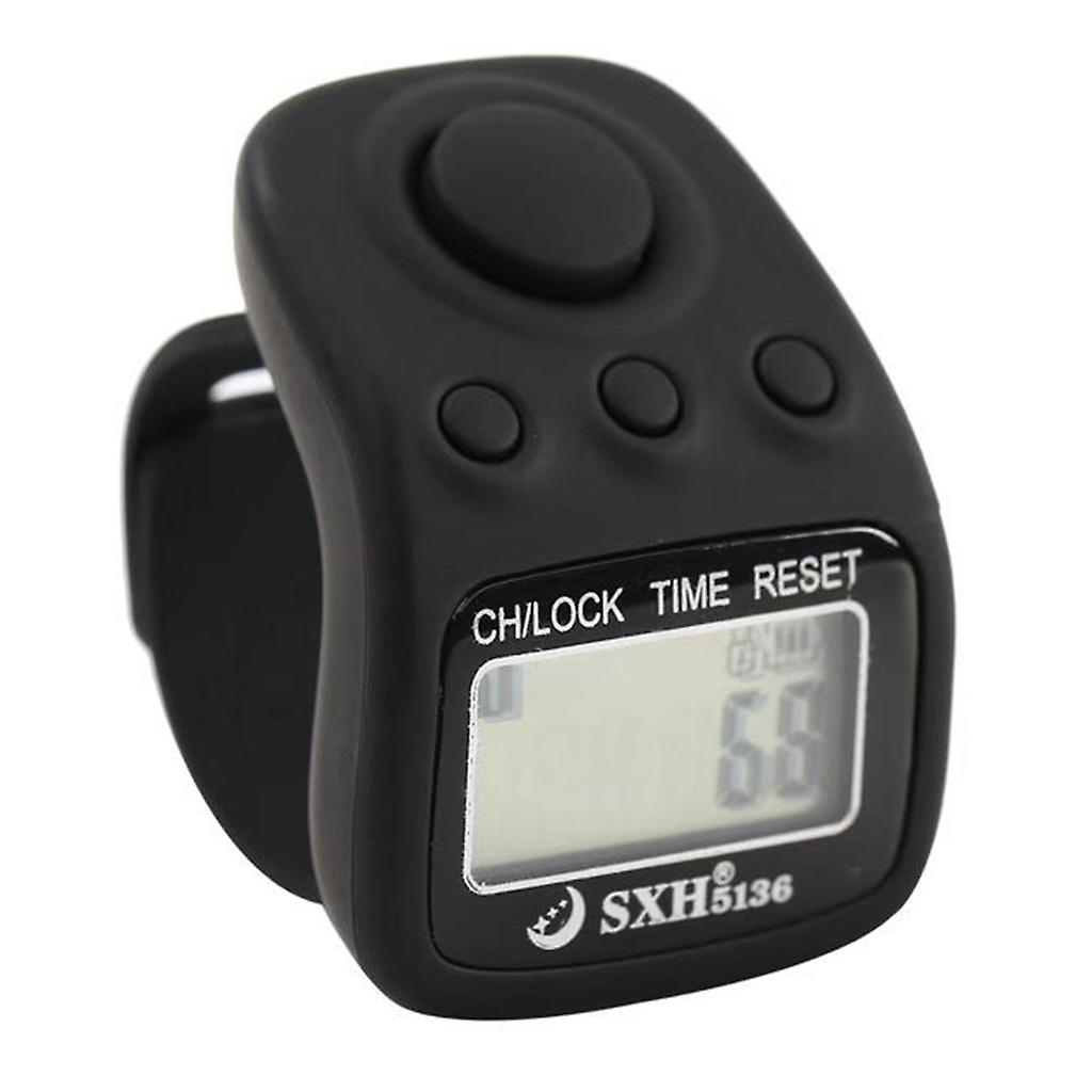 Electronic Finger Counter Resettable 6-Digit Hand Tally Ring Counter for Pray