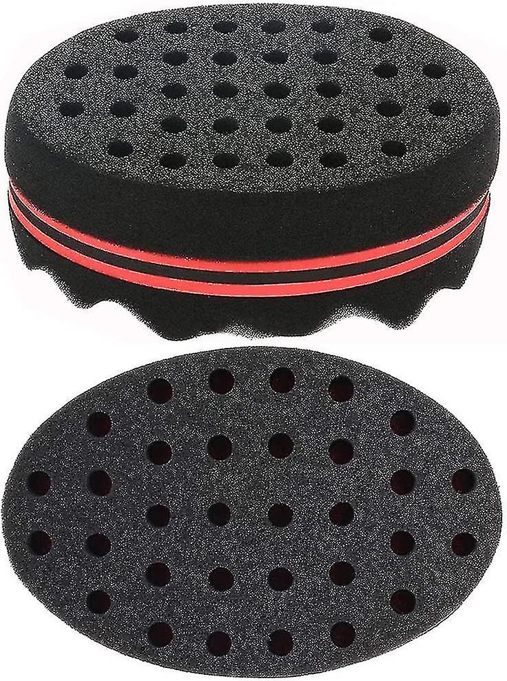 thumbnail interactive-video image 1 of Red Double-Sided Magic Hair Brush Sponge – Twist Wave Tool For Afro Curls & Sponge Twists, Unisex 1 of 4