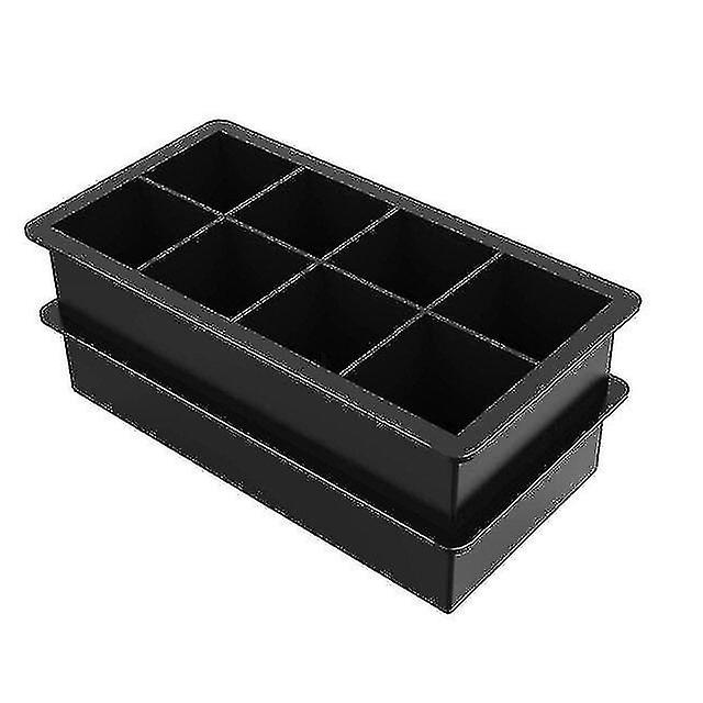 8 Grid Square Ice Cube Tray Mold Ice Cube Silicone Mold Diy Ice Cream Making Mol