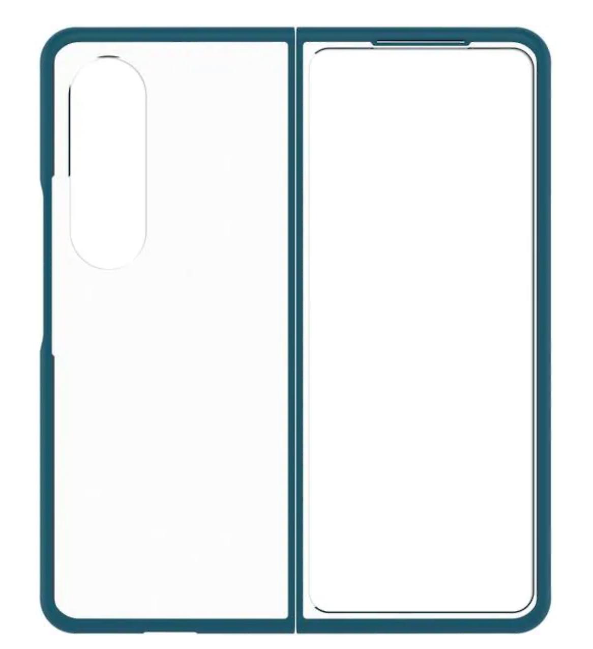 Otterbox Thin Flex Case For Samsung Galaxy Z Fold4 Clear/blue