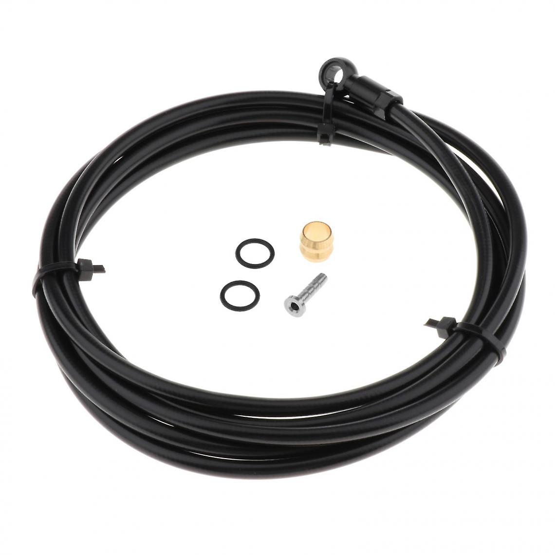 Bicycle Hydraulic Disc Brake Hose Kit With Red Olive Insert Connector