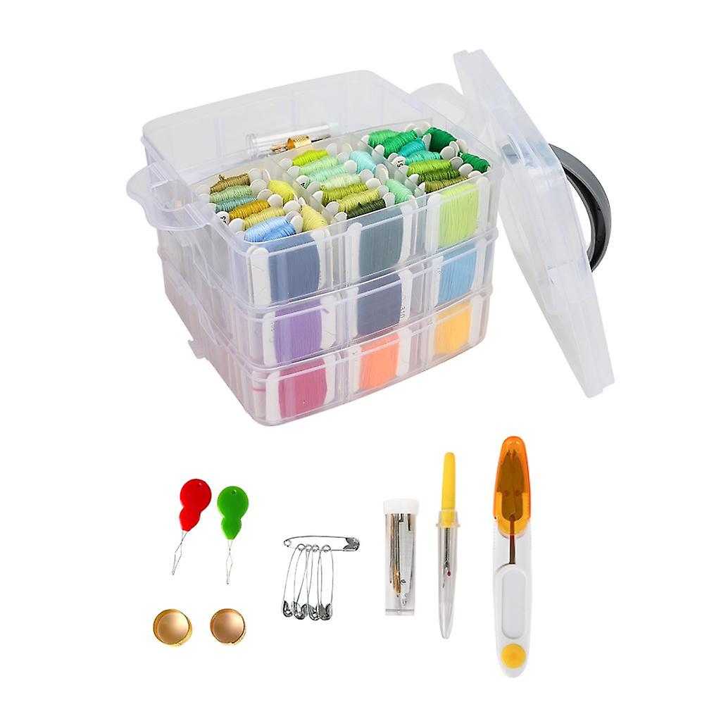 Embroidery Threads Kits 150 Colors Rainbow Color Cross Stitch Sewing String