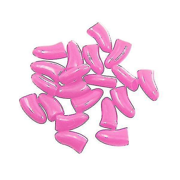 40 Pcs Soft Cat Dog Nail Caps Pet Paw Claw Protector Nails Cover with Free Glue Applictor Fule53