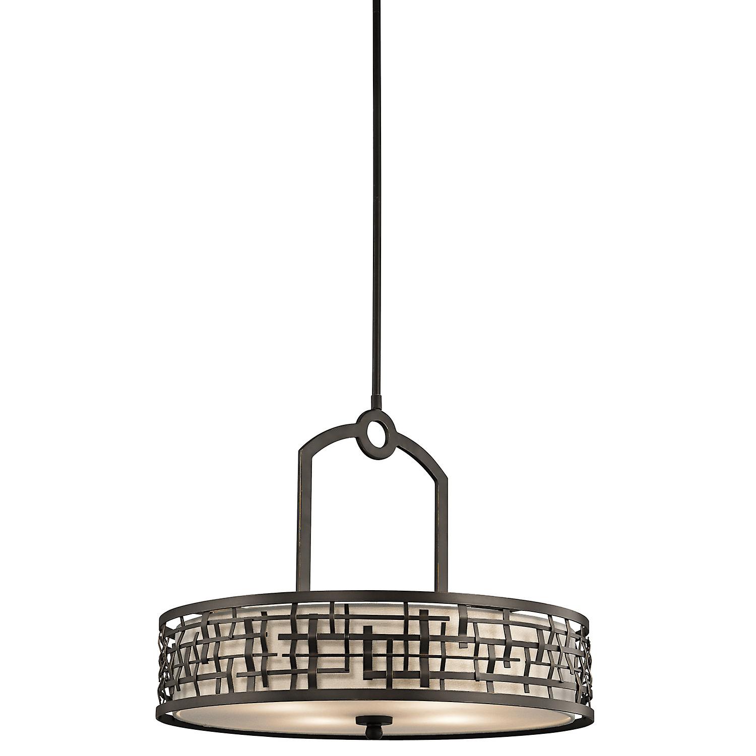 Elstead - 4 Light Ceiling Pendant Bar Olde Bronze, E27