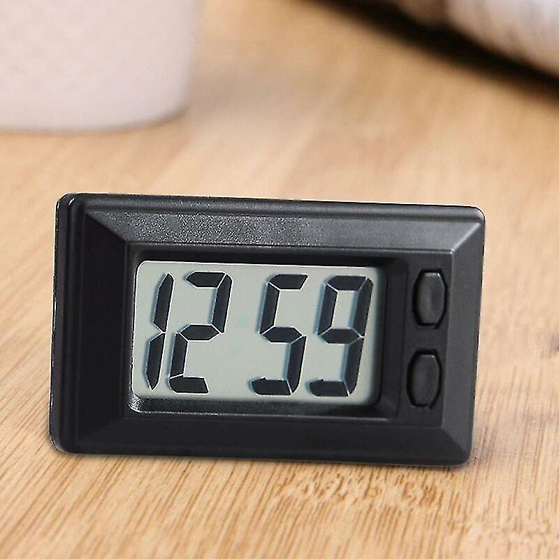 Electronic Car Clock | Small Battery Powered Digital Clock | Car Dashboard Digital Clock, Led Clock Mini Car Adhesive Decor For Home Meter Dashboard