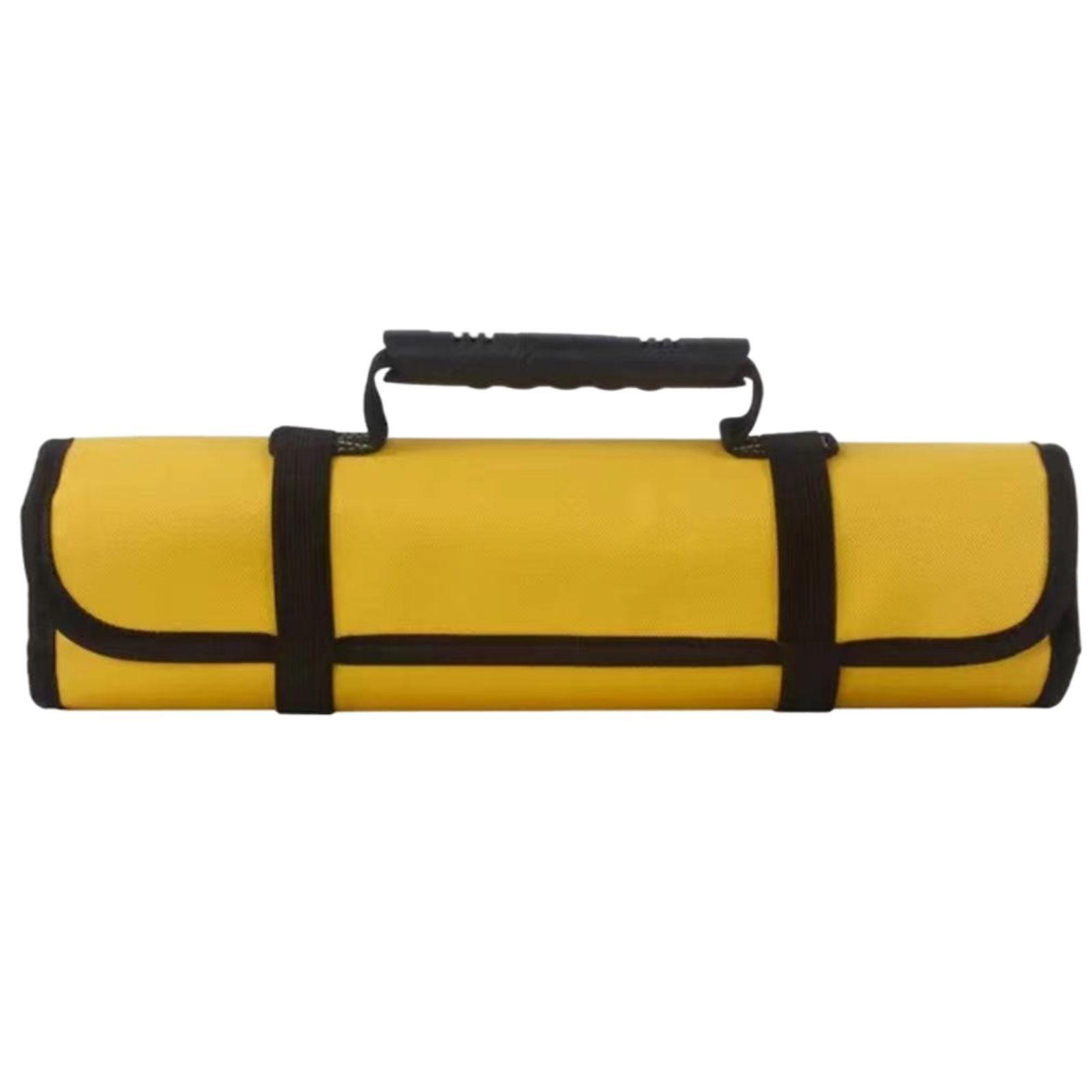 Tool Storage Bag Multifunction Tool Pouch for Construction Camping Carpentry Yellow