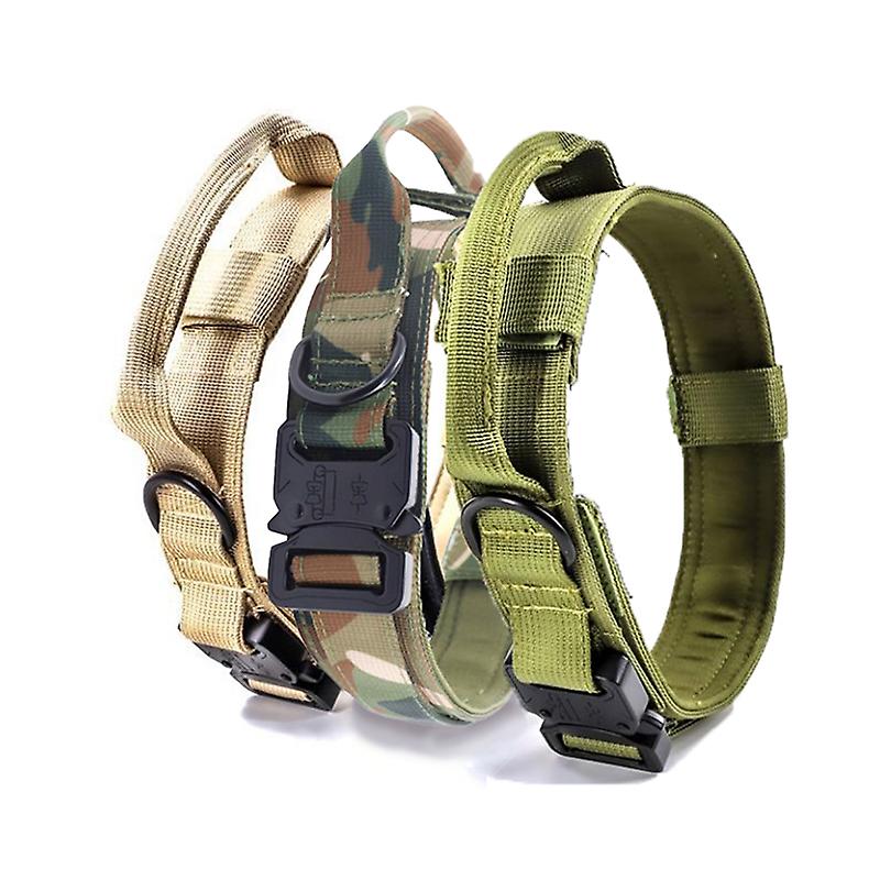 Military Tactical Dog Collar Walking Training Duarable Dog Collar Control Handle