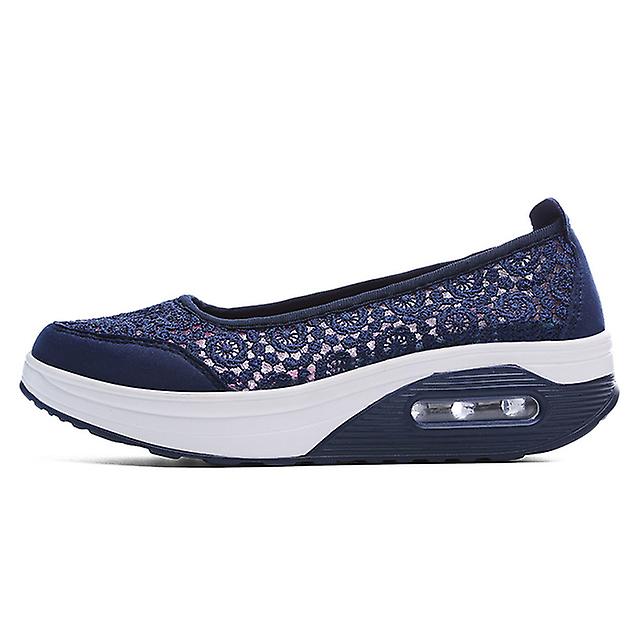 Yaz Sonbahar Kadın Platform Flats Loafers Rahat Spor Ayakkabı Hava Yastığı Konfor Düz Slip-on Lady Tekne Ayakkabıları