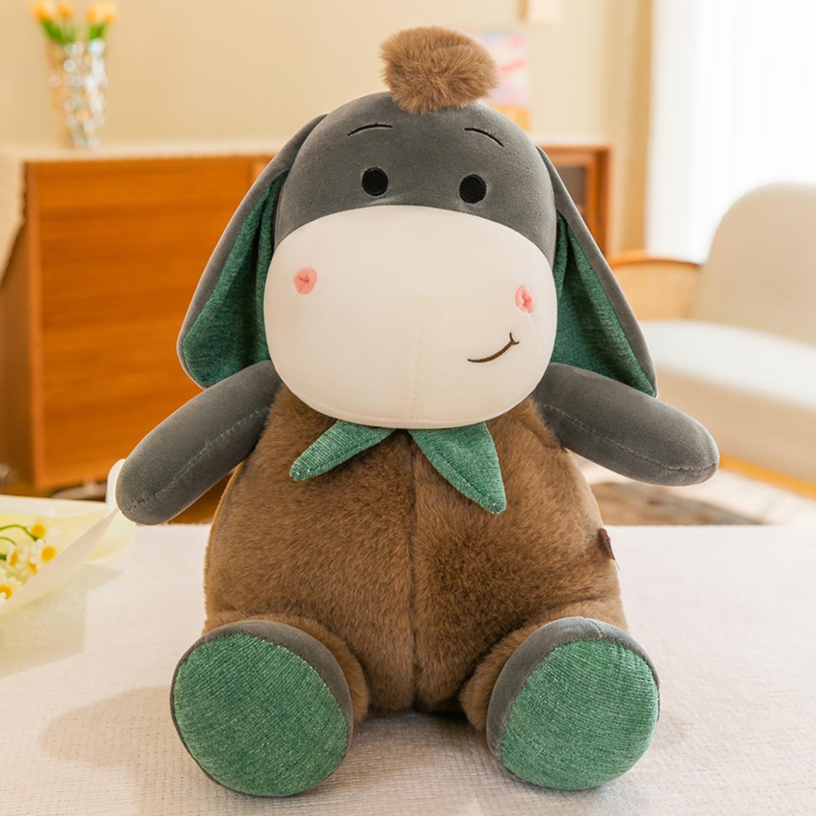 Kawaii Donkey Plush Toys Realistic Stuffed Doll Soft Comfortable Skin-friendly Plush Toy For Kids Baby Comforting Gift