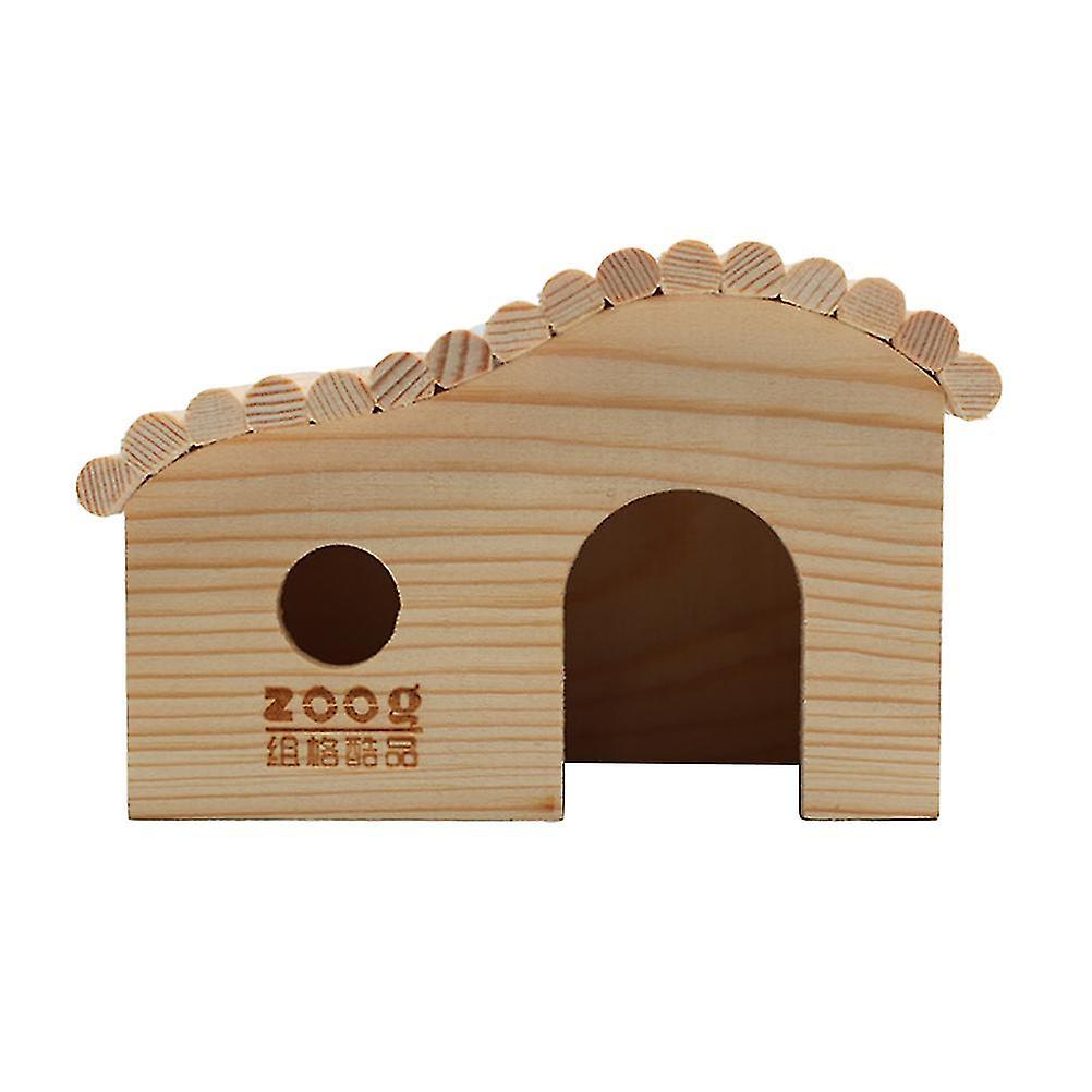 Dwarf Hamster House Diy Wood Hut Hideout Cage For Small Animals Pet Rat Mouse Dwarf Hamsters Guinea