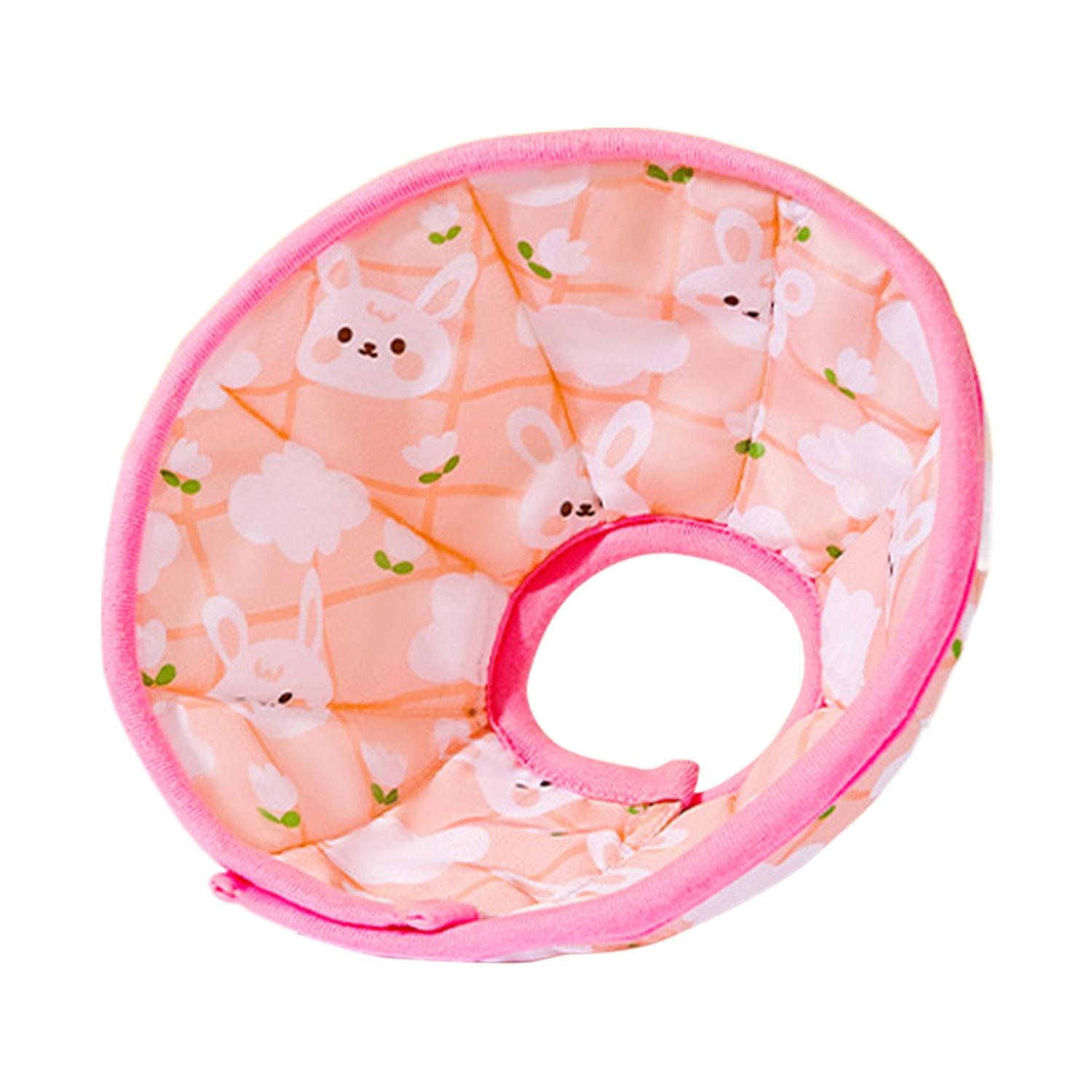 Cat Cone Collar Adorable Soft Anti-bite Cartoon Rabbit Pattern Pet Cat Dog After Surgery Collar