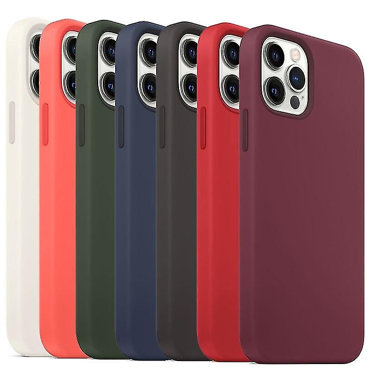 For Iphone 14 Plus Magsafe Liquid Silicone Full Coverage Phone Case