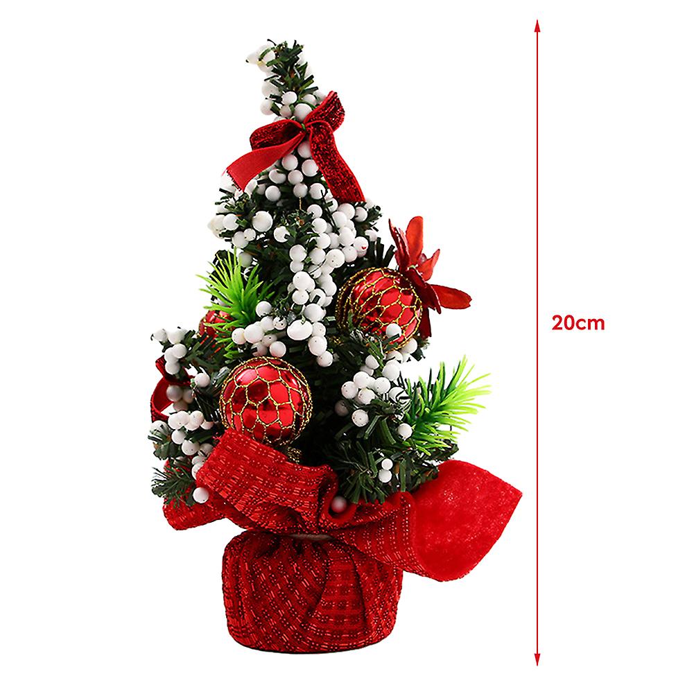 Mini Simulation Christmas Tree Charming Party Decorative Props for Indoor Room Tabletop