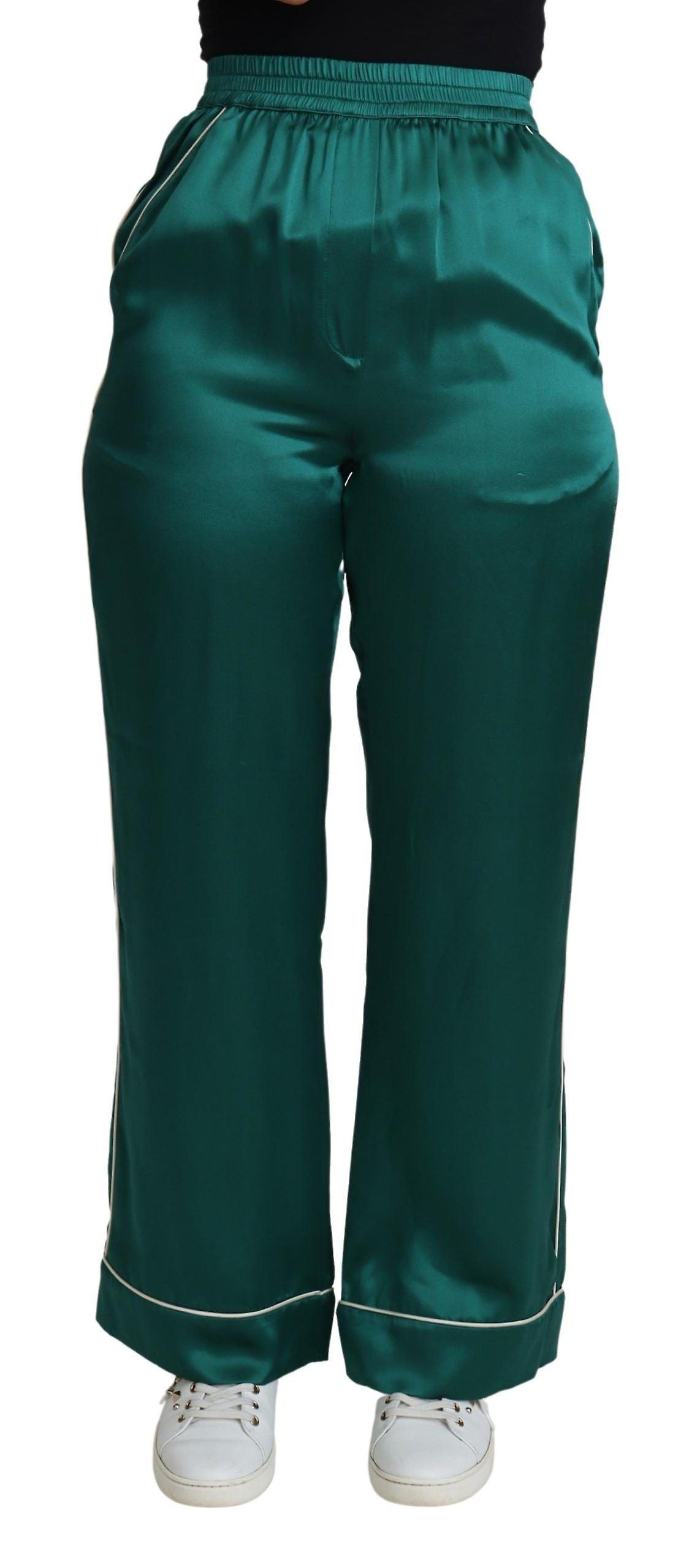 High Waist Pajama Trouser Silk Pant