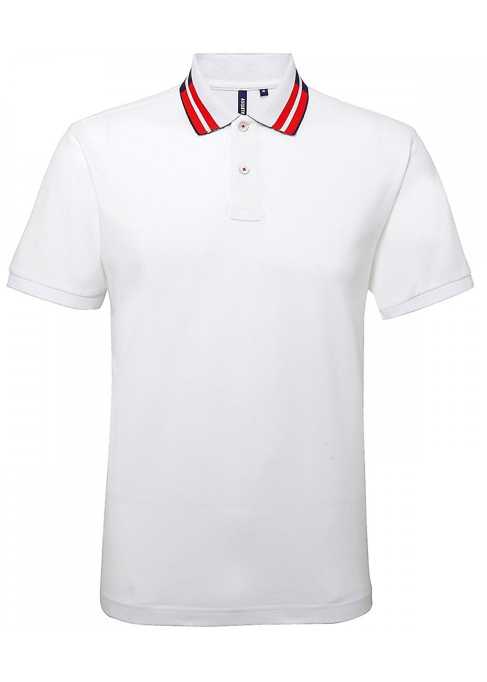 Men's Asquith & Fox Two Colour Tipped Polo AQ019