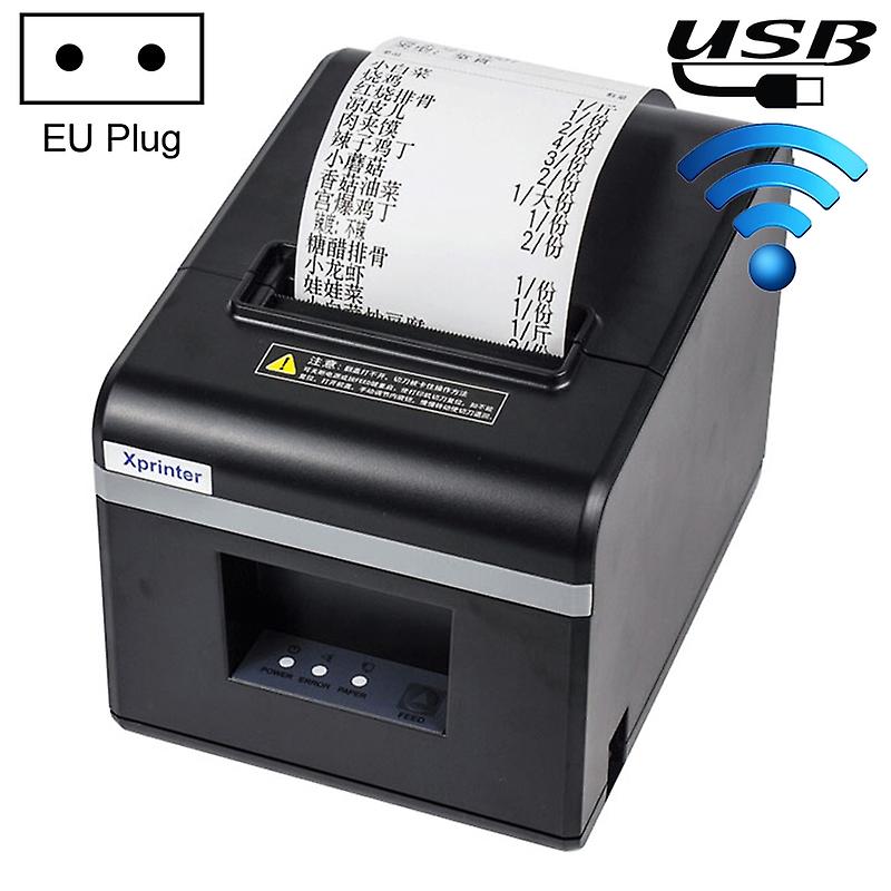 XP-N160II USB+WIFI 80mm Automatic Thermal Printer, UK Plug