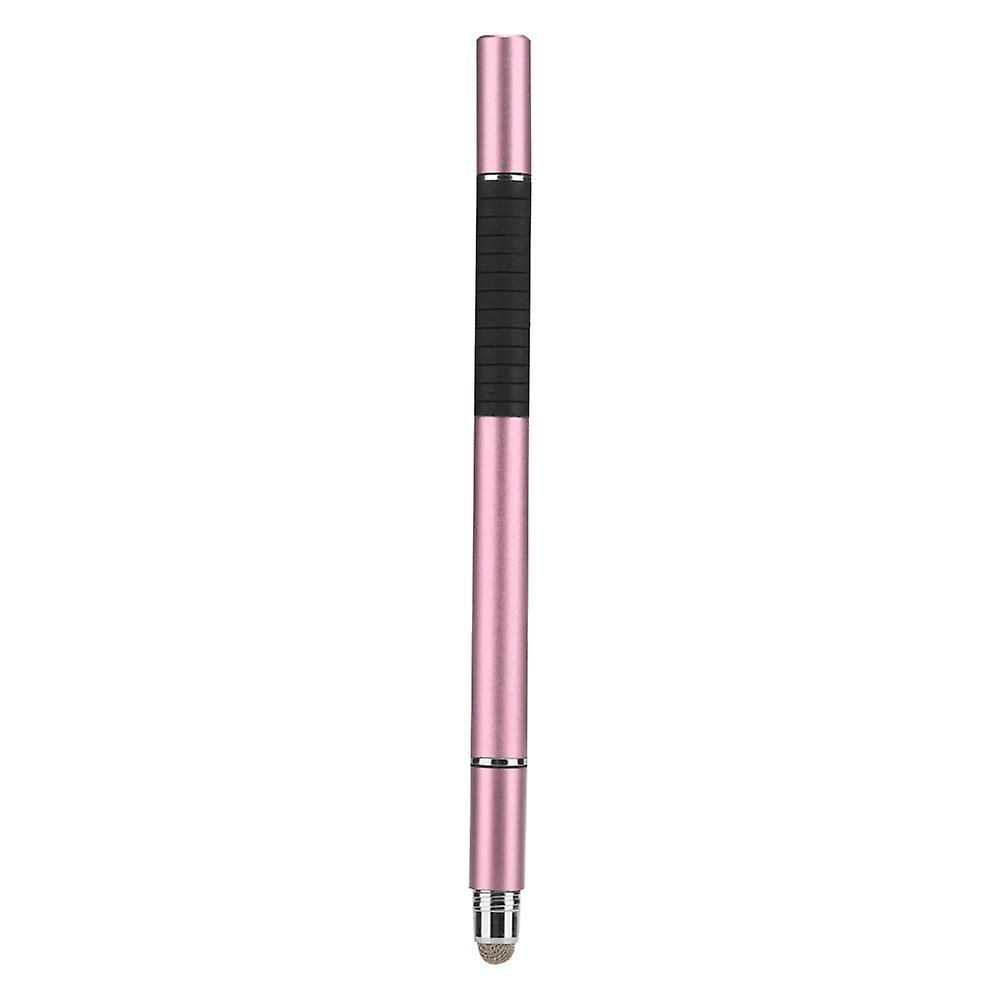3 in 1 Capacitive Stylus Pen with Fabric Tip for High Precision Touch Screen, for Mobile Phone and Tablet (Rose Gold)