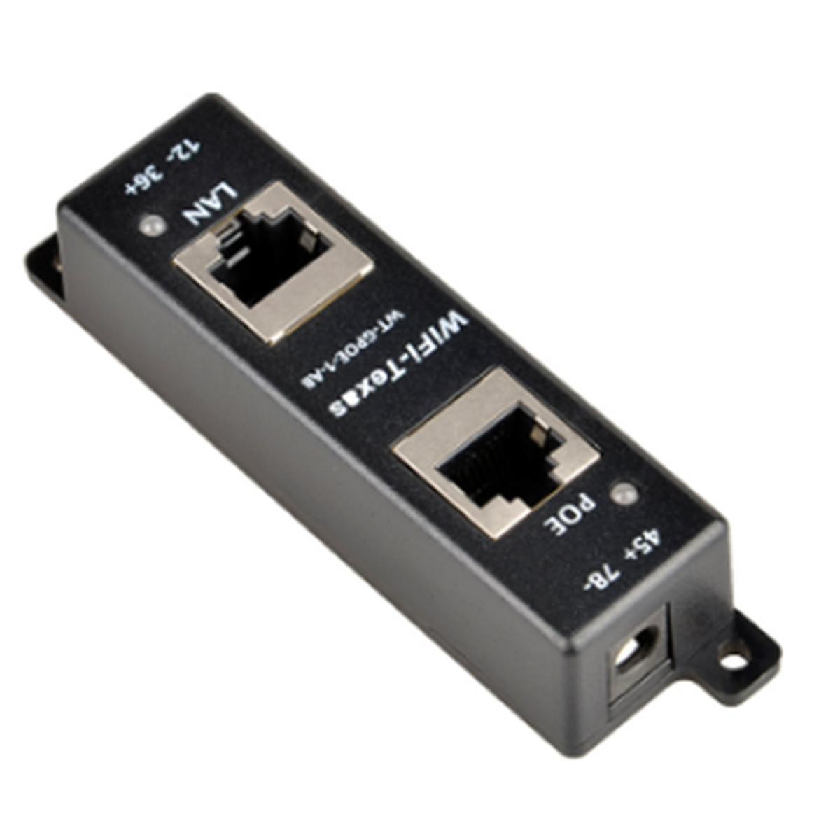 Passive Single Port Gigabit PoE Injector LED Indication Data and Power Mode a & B Shared All 4 Pair