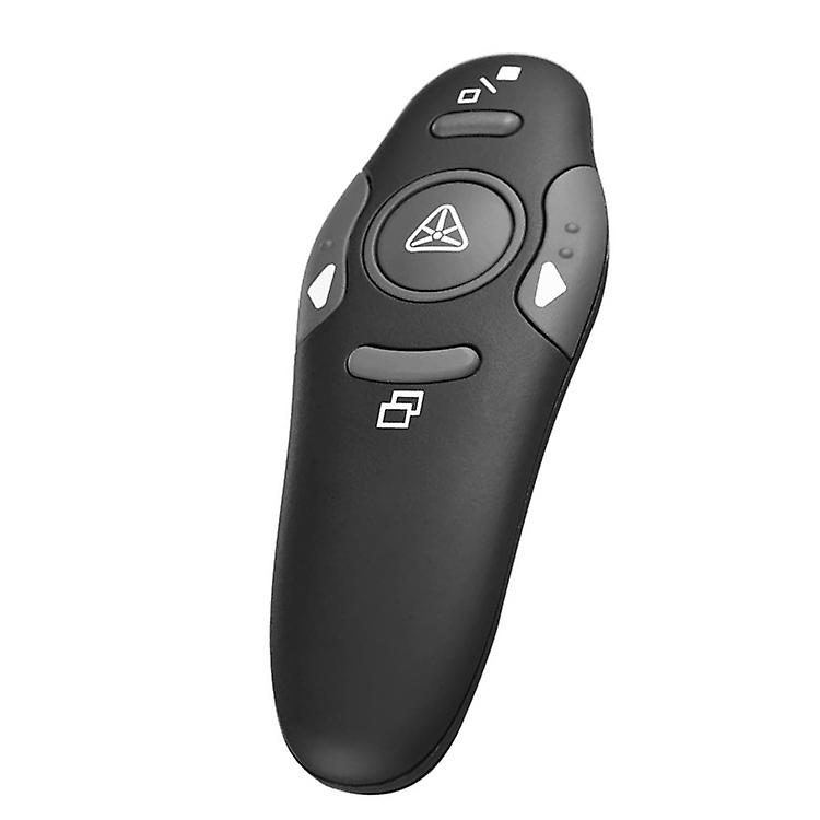 Wireless Presenter, Wireless Remote Control Presentation Clicker with Red Laser Pointer(1pc, dark grey)