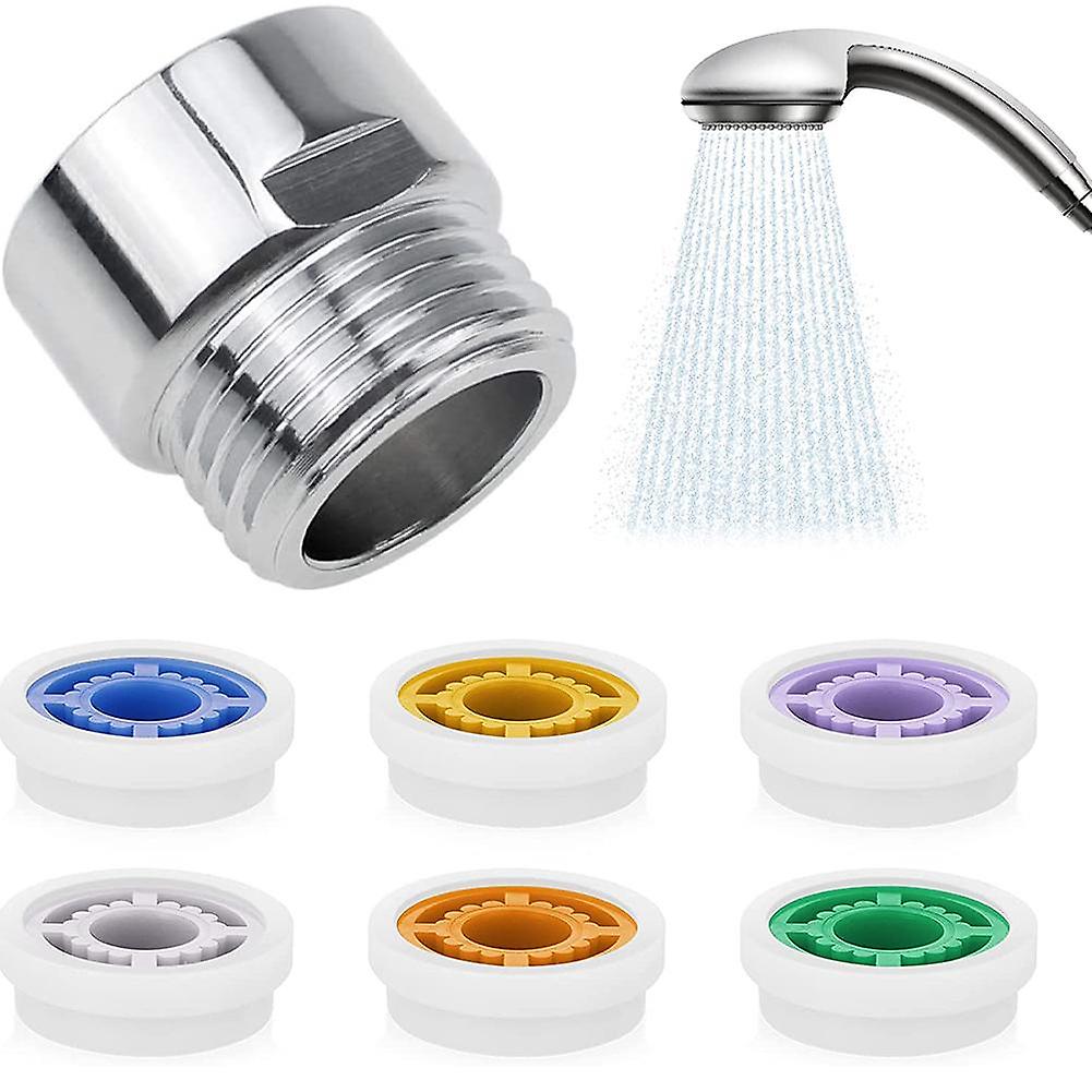 Shower Flow Limiter with 1/2 Thread Diameter, Water Saving for Shower Head, Power Reduction Limiter for Kitchen and Bathroom