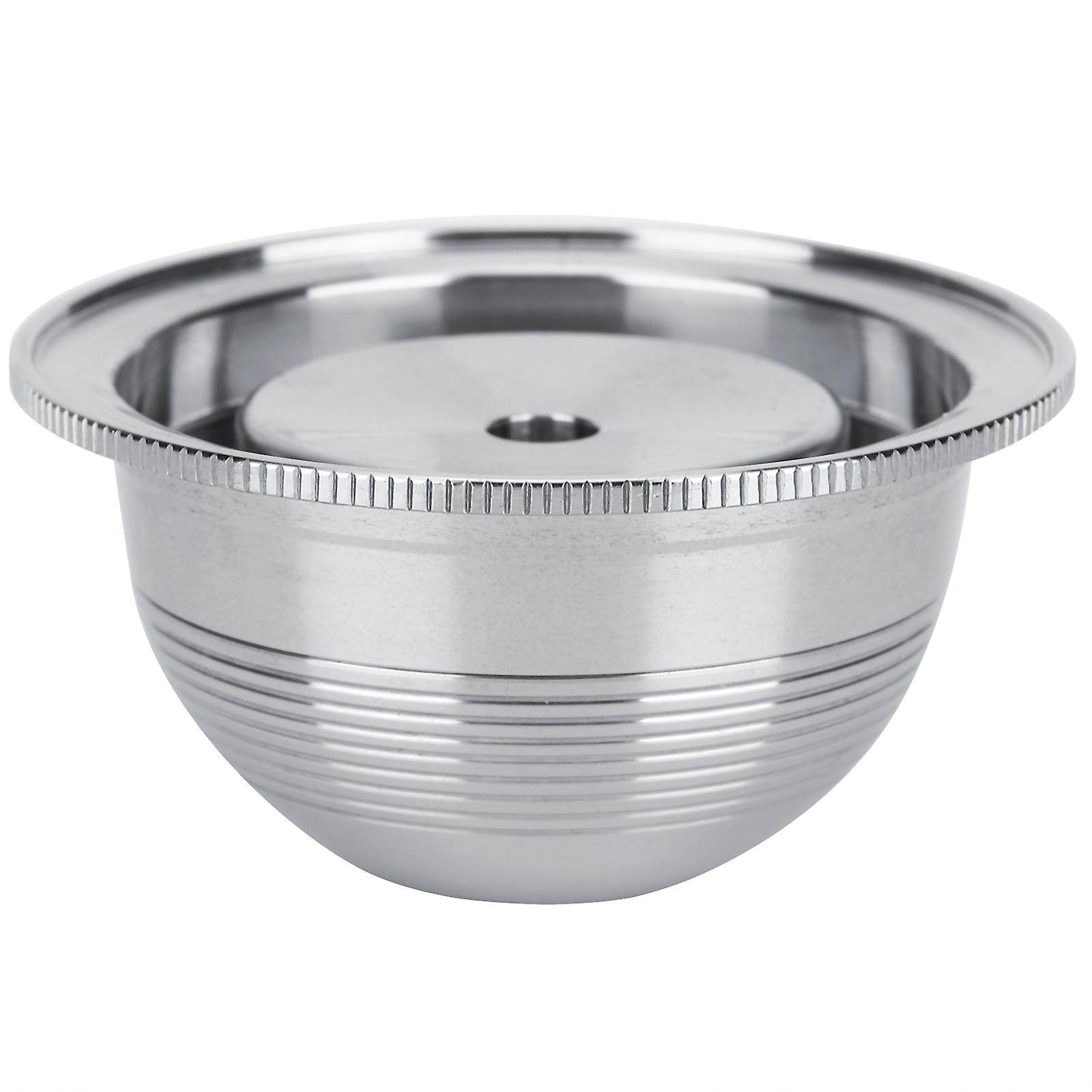 Stainless Steel Reusable Coffee Capsule Shell Spoon Brush Set Fit for vertuo plus Coffee Machine