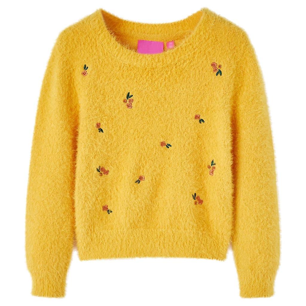 Kinderpullover Gestrickt Ocker 92, SKU: 14937